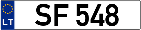 Trailer License Plate